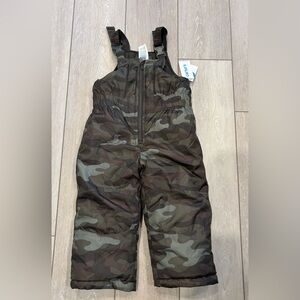 Carter's Camouflage Snowbib 3T NWT